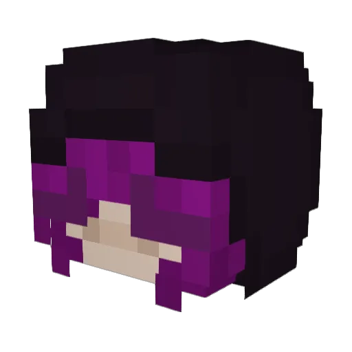 Ghostoats_ Minecraft avatar head, 3D render