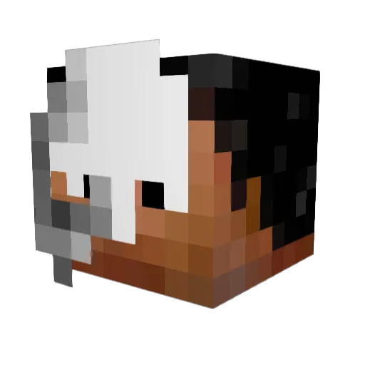 GhostofAngelus Minecraft avatar head, 3D render