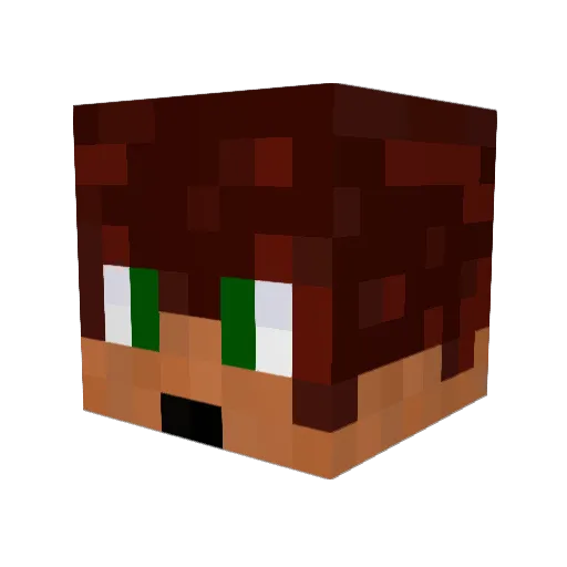 GhostofGosu Minecraft avatar head, 3D render