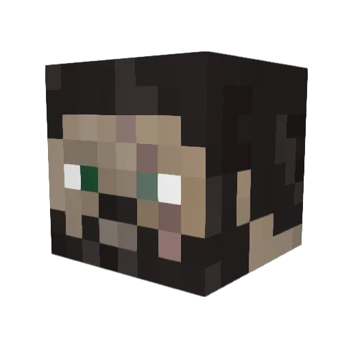 GhostofSparta54 Minecraft avatar head, 3D render