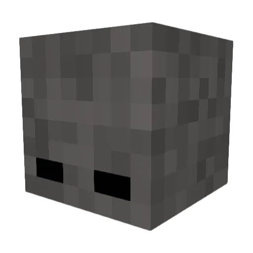 Ghostphartz Minecraft avatar head, 3D render