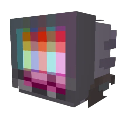 Ghostplasmas Minecraft avatar head, 3D render