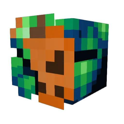 Ghostplayer13 Minecraft avatar head, 3D render