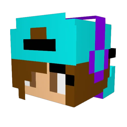 Ghostpuppy11 Minecraft avatar head, 3D render