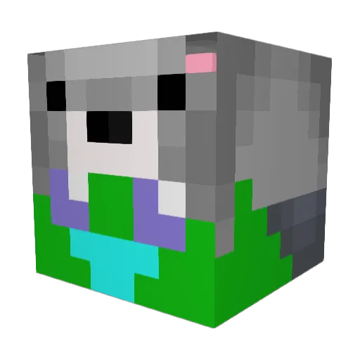 GhostsLord1 Minecraft avatar head, 3D render