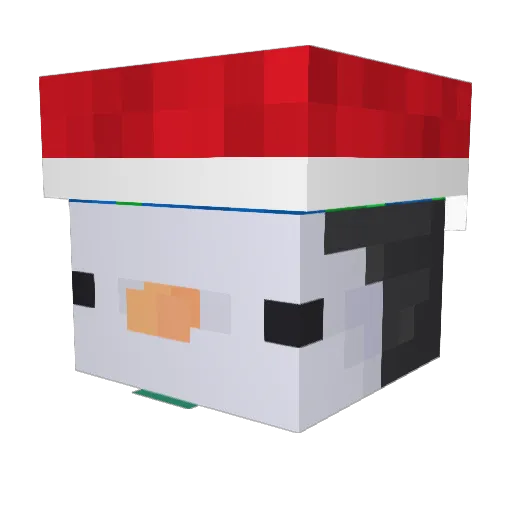 Ghostsface2 Minecraft avatar head, 3D render