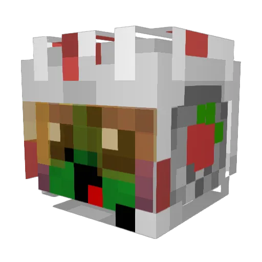 Ghostsider_M Minecraft avatar head, 3D render