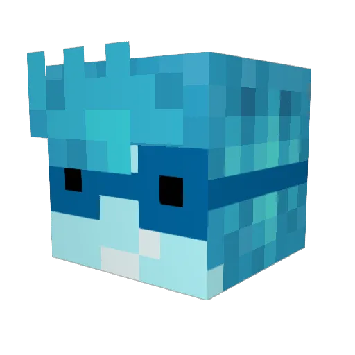 Ghostsnail02 Minecraft avatar head, 3D render