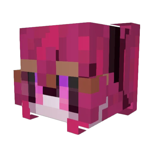 GhosttInk Minecraft avatar head, 3D render