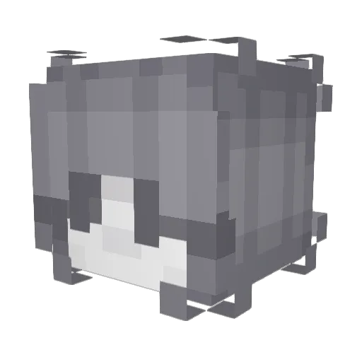 GhosttJen Minecraft avatar head, 3D render