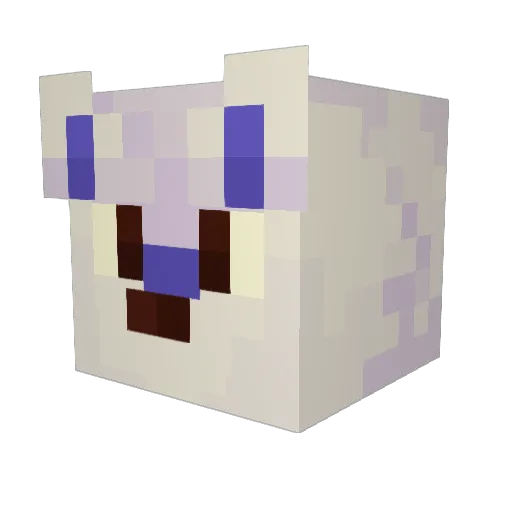 Ghostt_N Minecraft avatar head, 3D render