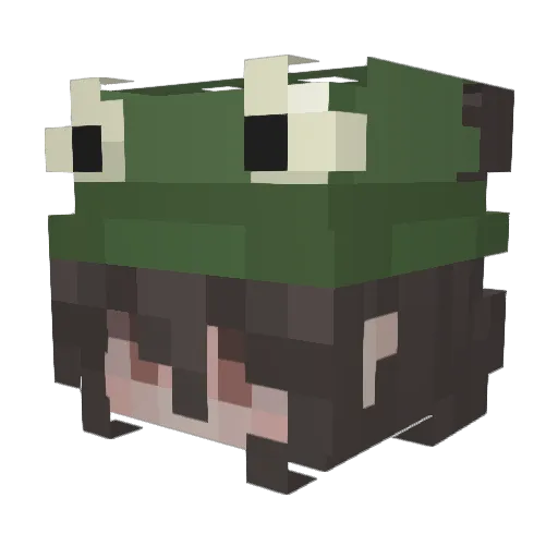 Ghosttown124 Minecraft avatar head, 3D render