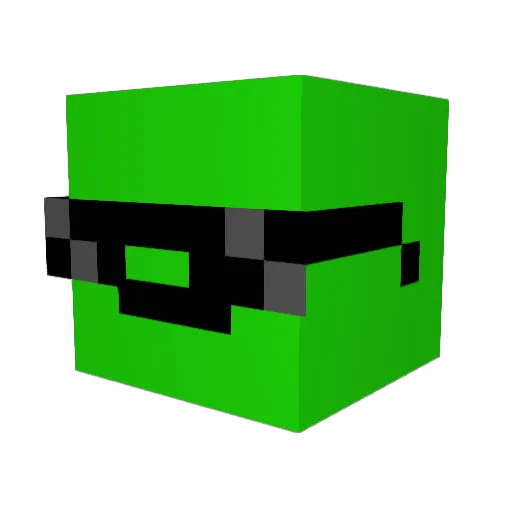 Ghostwall55 Minecraft avatar head, 3D render
