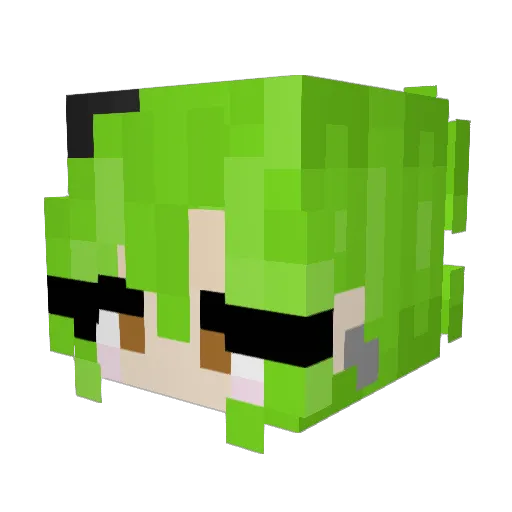 Ghostwolf1822 Minecraft avatar head, 3D render