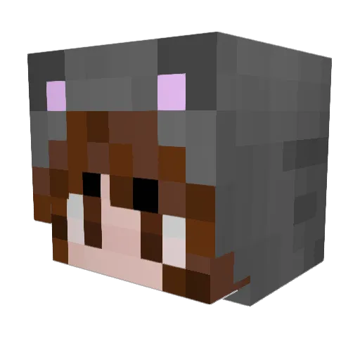 GhostxKiwi Minecraft avatar head, 3D render