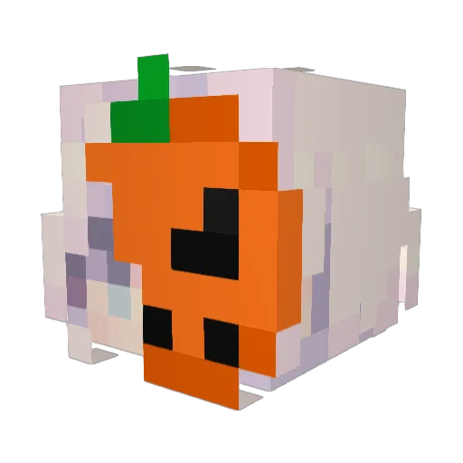 Ghosty09 Minecraft avatar head, 3D render
