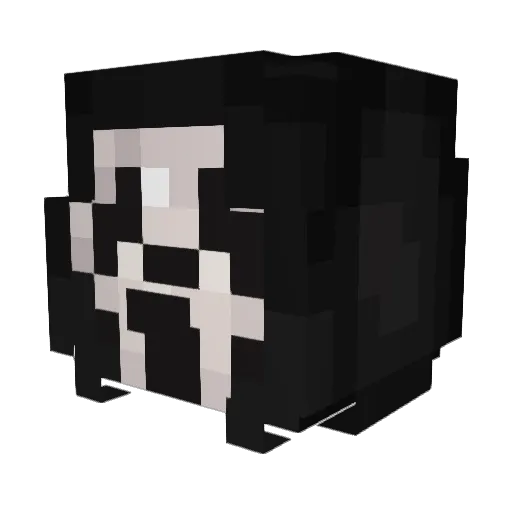 Ghosty1694 Minecraft avatar head, 3D render