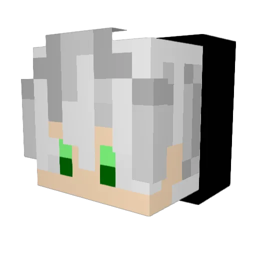 Ghosty6798 Minecraft avatar head, 3D render