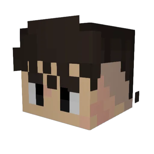 GhostyArrow Minecraft avatar head, 3D render