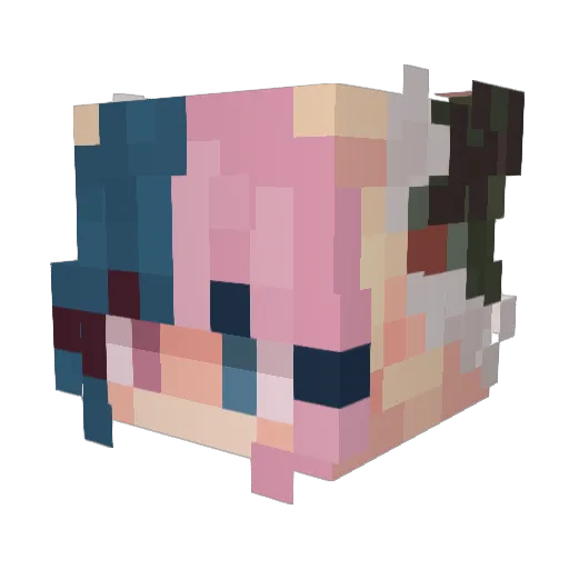GhostyGaming13 Minecraft avatar head, 3D render