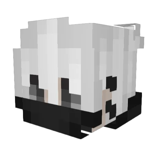 GhostyGhoster Minecraft avatar head, 3D render