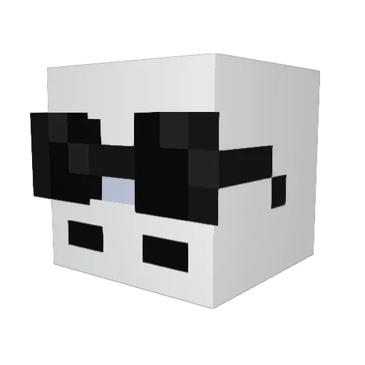 GhostyIsMe Minecraft avatar head, 3D render