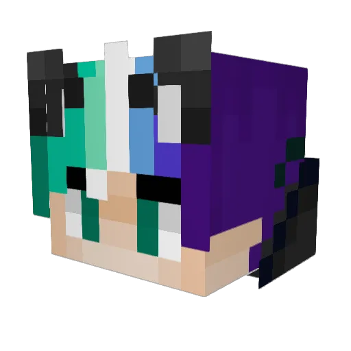 GhostyLovesAxle Minecraft avatar head, 3D render