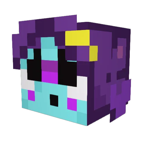 GhostyTheGreat Minecraft avatar head, 3D render