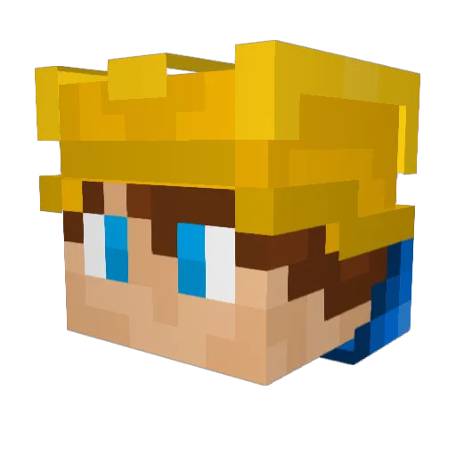 Ghosty_33 Minecraft avatar head, 3D render