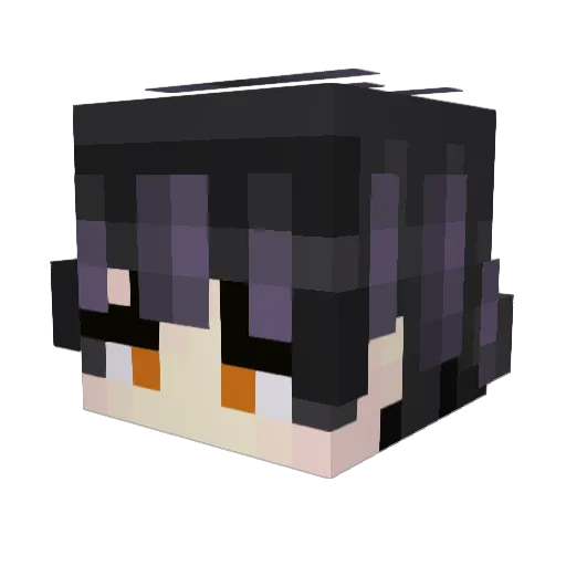 Ghosty_IO Minecraft avatar head, 3D render