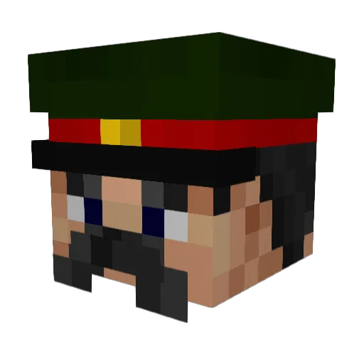 Ghosty_KA Minecraft avatar head, 3D render