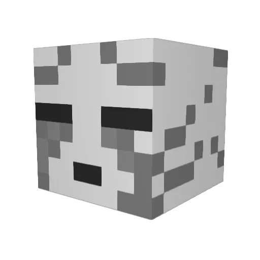 Ghosty_Lad Minecraft avatar head, 3D render