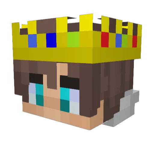 Ghosty_Playss Minecraft avatar head, 3D render