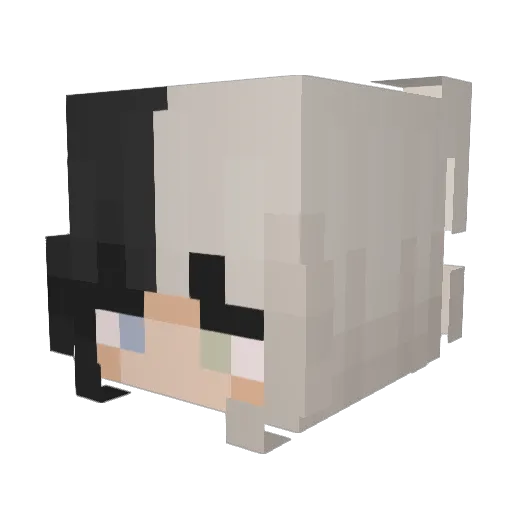 Ghostysaucer111 Minecraft avatar head, 3D render