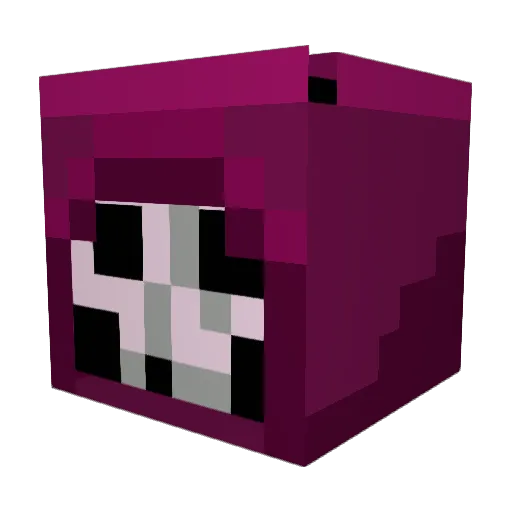 Ghostyyy666 Minecraft avatar head, 3D render