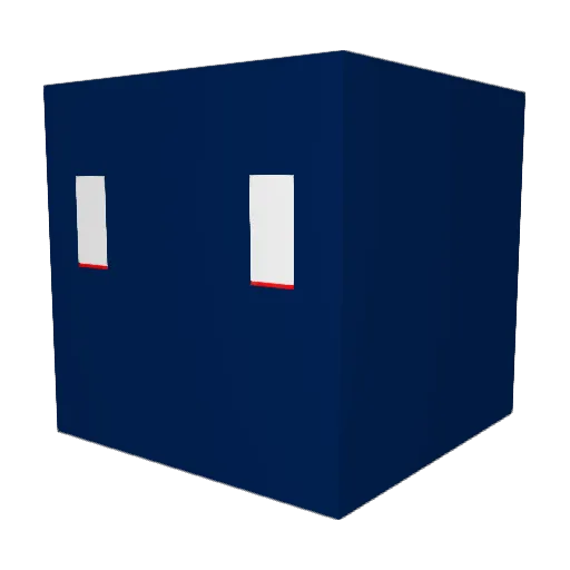 Ghostyyzzzz Minecraft avatar head, 3D render
