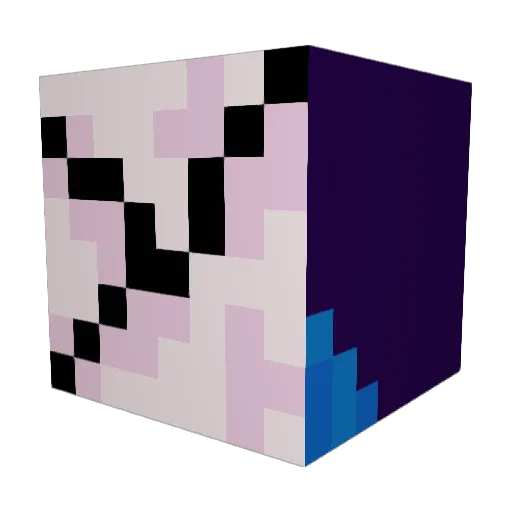 Ghostzero_07 Minecraft avatar head, 3D render