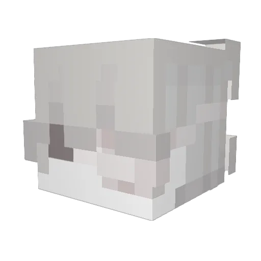 Ghostzin144hz Minecraft avatar head, 3D render