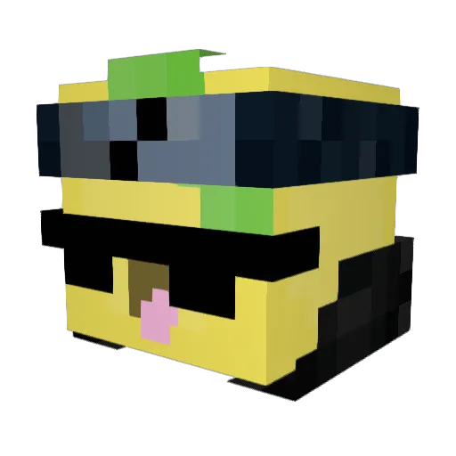 Ghoul132 Minecraft avatar head, 3D render