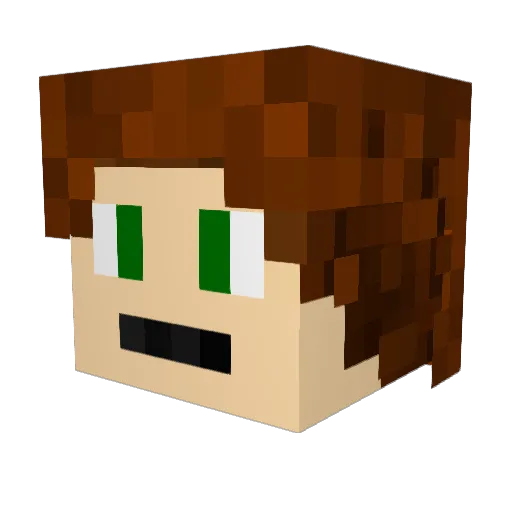 Ghoul6243 Minecraft avatar head, 3D render