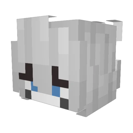GhoulGirl99 Minecraft avatar head, 3D render