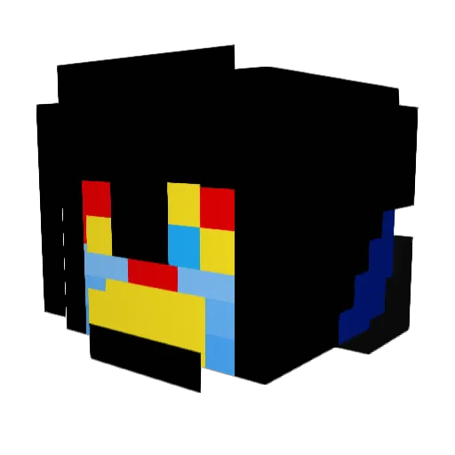 GhoulHakura001 Minecraft avatar head, 3D render