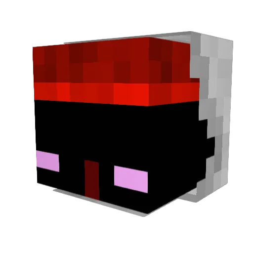 Ghoulbrook Minecraft avatar head, 3D render