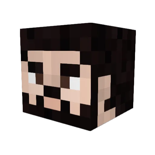 Ghoulhead Minecraft avatar head, 3D render
