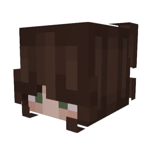Ghoulia69 Minecraft avatar head, 3D render