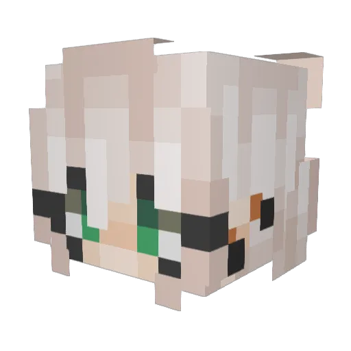 GhoulishRoyalty Minecraft avatar head, 3D render