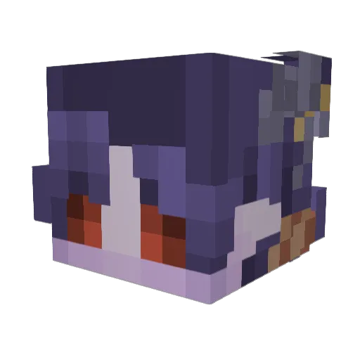 GhoulishTime Minecraft avatar head, 3D render