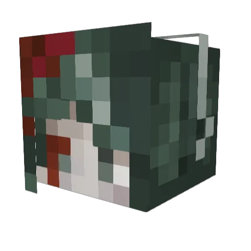 Ghoulish_ly Minecraft avatar head, 3D render
