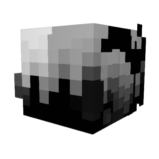 GhoulsCollective Minecraft avatar head, 3D render