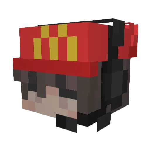 Ghovty Minecraft avatar head, 3D render